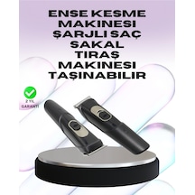 Taşınabilir Şarjlı Saç Sakal Tıraş Makinesi 3 Taraklı, Sessiz Ve Ergonomik