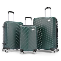 Wexta Wx-1001 Yağ Yeşili 3'lü Set Valiz / Seyahat Bavulu