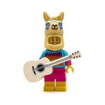 Orjinal Lego Minifigür Pinata Llama Costume Suit Girl With Guitar