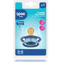 Wee Baby Pure Kauçuk Yuvarlak Uçlu Emzik No:1