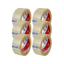 Ve-ge Bant Şeffaf Koli Bandı / 45 Mm X 100 Metre / 6'lı Paket 6 Rulo