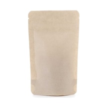 Packtory Kraft Aluminyum Kilitli Doypack Ambalaj 13X22,5+3,5 cm. - 250 Gr. - 50 Adet