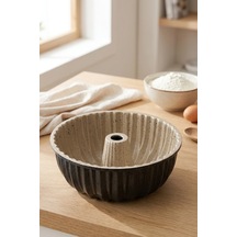 Emsan Black Shiny Stone Döküm Kek Kalıbı 22 Cm