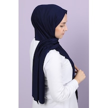 Penye Şal Tesettür Giyim, %100 Pamuk, Hafif, Rahat, Şık, Yüksek Kalite, Shawl, Scarf, Hijab, Shawl Lacivert