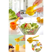 Plastik Pratik Narenciye Limon Portakal Meyve Sıkacağı Büyük Boy Mutfak Aparatı Diğer