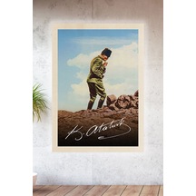 Lucena Metal Baskılı Atatürk Koleksiyonu Tablo No 30 - 20 Cm X 30 Cm