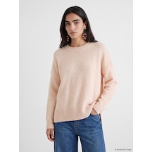 Lcw Vision Pembe Oversize Kadın Triko Kazak