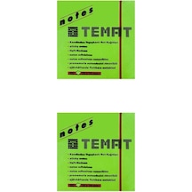 Temat 75 X 75 Mm Fosforlu Yeşil Postit - Yapışkanlı Kağıt 2'Li