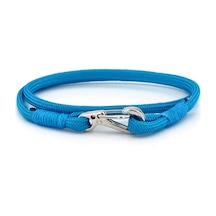 Mavi Paracord Metal Kanca Iki Sira Sarma Erkek Bileklik M011P Mavi Mavi Paracord Metal Kanca Iki Sira Sarma Erkek Bileklik M011P Mavi