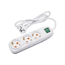 Tekli Akım Korumalı Usb+ Type C Priz - Beyaz Çok Renkli