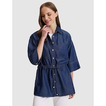 Pierre Cardin Kadın Koyu Mavi Gömlek Jean 50324929-vr032