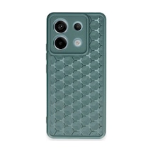 Xiaomi Redmi Note 13 Pro 5g Uyumlu Kılıf Petek Silikon Kapak - Koyu Yeşil
