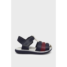 Şiringenç Şirin Srn3240 Beyaz / Bordo Erkek Çocuk Üç Bantlı Cırtlı Sandalet Beyaz / Bordo Beyaz - Bordo