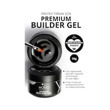 Momo Professional Premium Builder Gel Protez Tırnak Jeli No.01 Şeffaf 55 gr