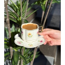 6lı Summer Kahve Fincanı Seti 90cc -5202 Çok Renkli