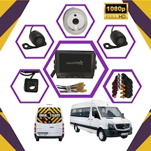 Kayıtlı Servis Okul Taşıtları 4 lü Kamera 7 inç Monitör Full Set