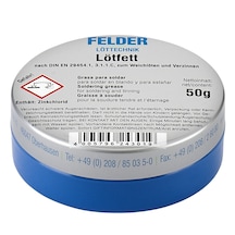 Felder Lötfett Lehim Pastası - 50Gr