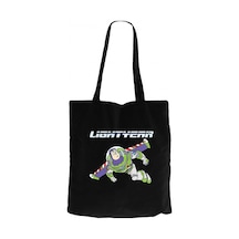 Lightyear Flying Siyah Kanvas Bez Çanta Siyah