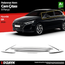 S-Dizayn Hyundai İ20 Krom Cam Çıtası 8 Prç. 2020 Üzeri