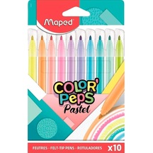 Pastel Renk 10'lu Keçeli Kalem 845469 Karışık