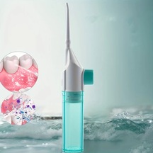 Willowhaven Göl Mavi Manuel Yüksek Basınçlı Oral Diş İpi - Portatif Ergonomik Diş Şırıngası