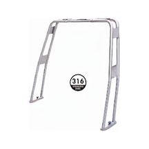 Roll Bar Krom 316 Kalite Yük:130 Cm Ayarlabilir En:170-205 Cm Tekne Yat