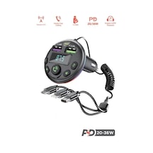 G14 36w Pd Şarj Özellikli Dijital Göstergeli Bluetooth Fm Transmitter