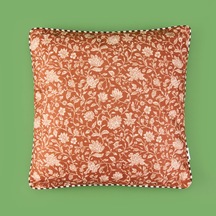 Soft Lule Kırlent - Kahverengi - 45x45 Cm Çok Renkli