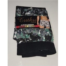 Tutku Erkek Lycralı Desenli Boxer 3 Lü Paket 119 001