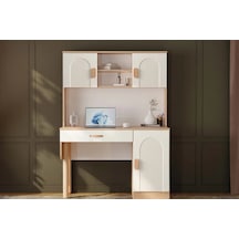 Orchide Kitaplıklı Mdf Çalışma Masası Çok Renkli