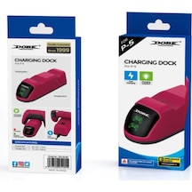 Ps5 Uyumlu Dualsense Şarj Istasyonu Ps5 Dualsense Charging Dock Stardust Kırmızı Çift Şarj