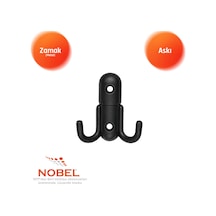 Roket Askı, Metal Vestiyer Askısı, 37 Gr, Dolap Ve Duvar Askılığı, Matsi Yah Vidalı