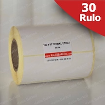 Termal Etiket 100X50 . Barkod Etiket 30 Rulo 15000 Adet