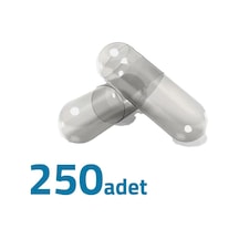 Orta Boy Şeffaf Boş Kapsülü 0'' 250 Adet-600mg Helal Sertifikalı