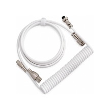 Ajazz Ak680 Max%68 Manyetik Switch Oyuncu Klavyesi, Coiled Kablo, 3000mah, 8000hz Kablolu-1000hz Kablosuz Polling Rate, Rgb Arkadan Aydınlatmalı Mekanik Klavye Beyaz Lacivert