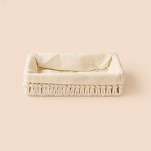 Living Boho Style Sepet - Ekru - 7x19x28,5 Cm Çok Renkli
