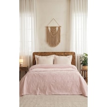 Şaheser Home Collection Yatak Örtüsü Çift Kişilik Anita Pudra Çok Renkli