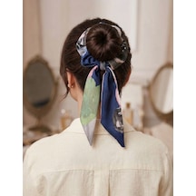 Handmade İpek Saten Fiyonklu Scrunchie Saç Tokası Karışık (Çok Renkli)