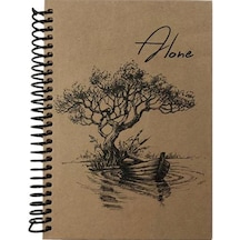 Tokaç 16x23 Kraft Spiralli Defter 80 Yp. Kareli