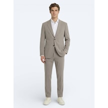 Kip Açık Kahve Düz Modern Fit Takım Elbise Açık Kahverengi Kip Açık Kahve Düz Modern Fit Takım Elbise Açık Kahverengi