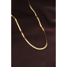 316l Çelik Gold Renk 60 Cm İtalyan Zincir Kolye Renkli