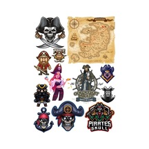 Korsan Sticker Set 3 12 Parça Telefon, Tablet, Defter, Laptop Sticker