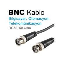 Irenis BNC Kablo 50 Ohm Bilgisayar, Otomasyon, Telekom, RG58, 2 M