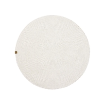 Cool Halı Glenn 615 Beyaz Banyo Halısı Yuvarlak Hol Halısı Hasır Dokulu Banyo Paspası Mutfak Halısı