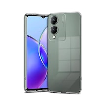 Vivo Y17s Kılıf Kamera Korumalı Şeffaf Kalın Üstün Koruma Silikon Cherena
