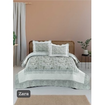 Çift Kişilik Kapitone Yatak Örtüsü, Klasik Desenli Model - Zara 250 X 260cm Ekru