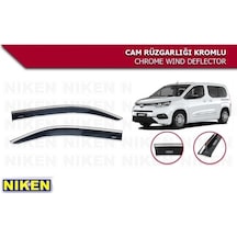 Proace City Araca Özel Niken Kromlu İkili 2 Li Kromlu Cam Rüzgarlığı 2019 2020 2021 2022 2023 2024