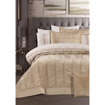 Goldroom Home Verona Nakışlı Çeyiz Seti 8 Parça Vizon