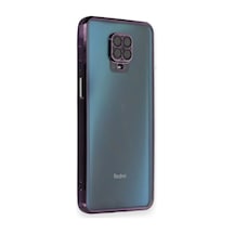 Xiaomi Redmi Note 9 Pro Kılıf Razer Lensli Silikon - Mor 0.2M-Çok Renkli