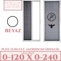 Plise Akordiyon Sineklik En:0-120 X Boy:0-240 Tüm Kapı Çeşitleri